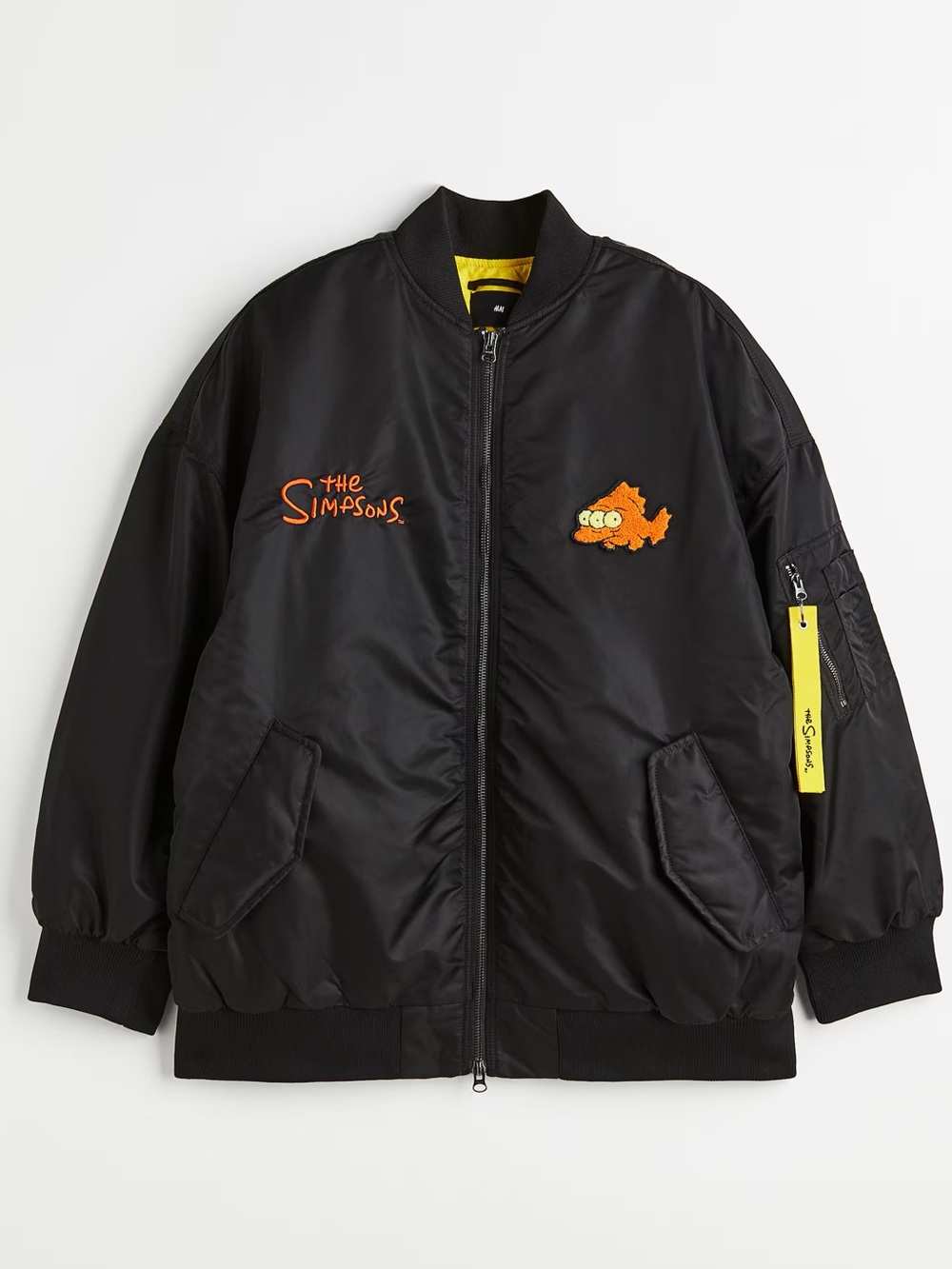 H&M x The Simpsons Oversized Fit Bomber Jacket